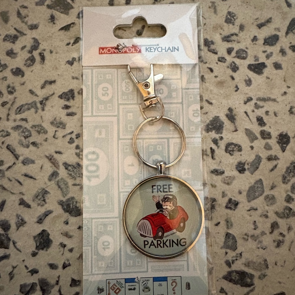 Monopoly Free Parking Keychain